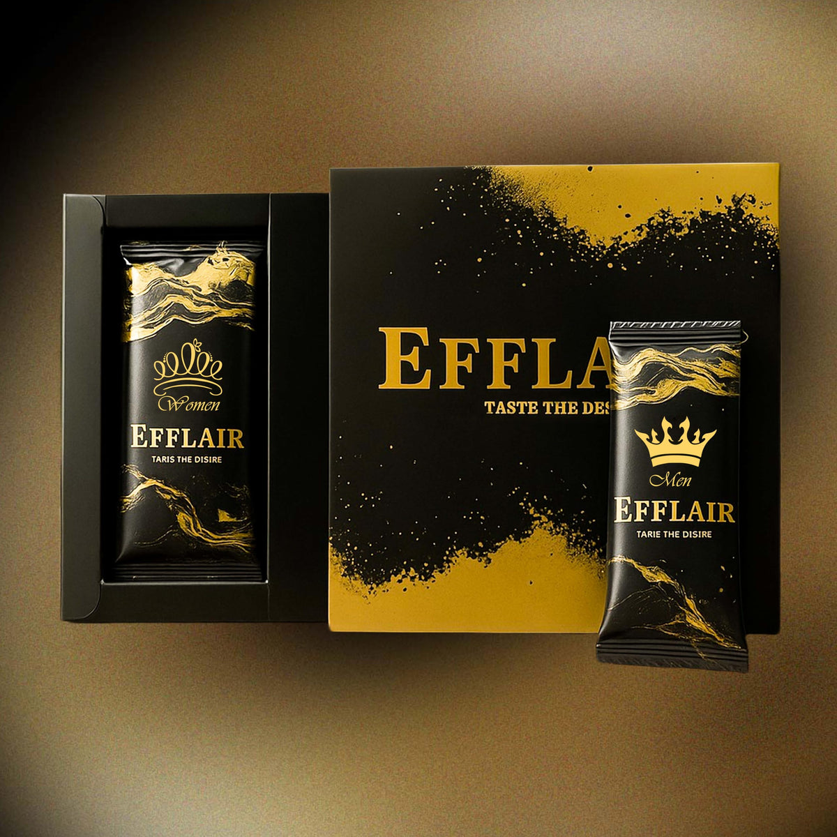 Efflair Premium Chocolate for Men & Women | Indulgence with Natural Herbs | Romantic Gift | Gluten-Free & Vegan | 2x20g