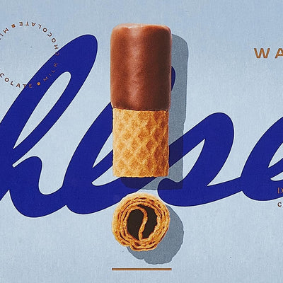 Bahlsen Wafers Whole Milk Wafer Thin Waffles With Milk Chocolate 100g