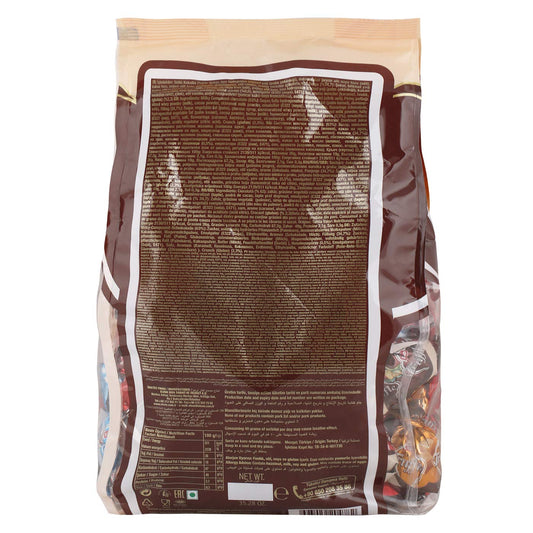 Elvan Truffle Assortment - Milky Compound Chocolate with Crisped Rice Filling and Hazelnut, Strawberry, Coconut, Caramel Cream 1KG bag