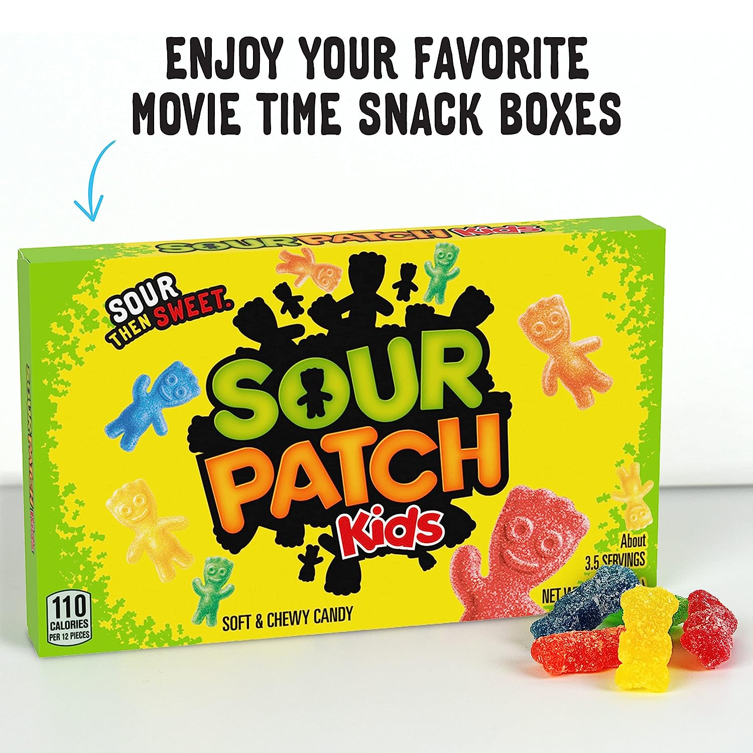 Sour Patch Soft & Chewy Candy For Kids 99.22G Box