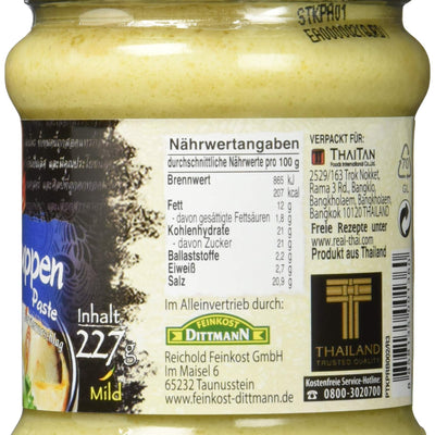 Real THAI Original Thai Cuisine Tom Kha Soup Paste, 8 oz ℮ 227 g