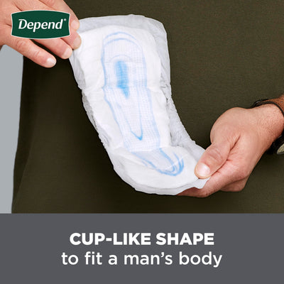 Depend Incontinence Guards for Men, Maximum Absorbency, 52 Count (Pack of 2)