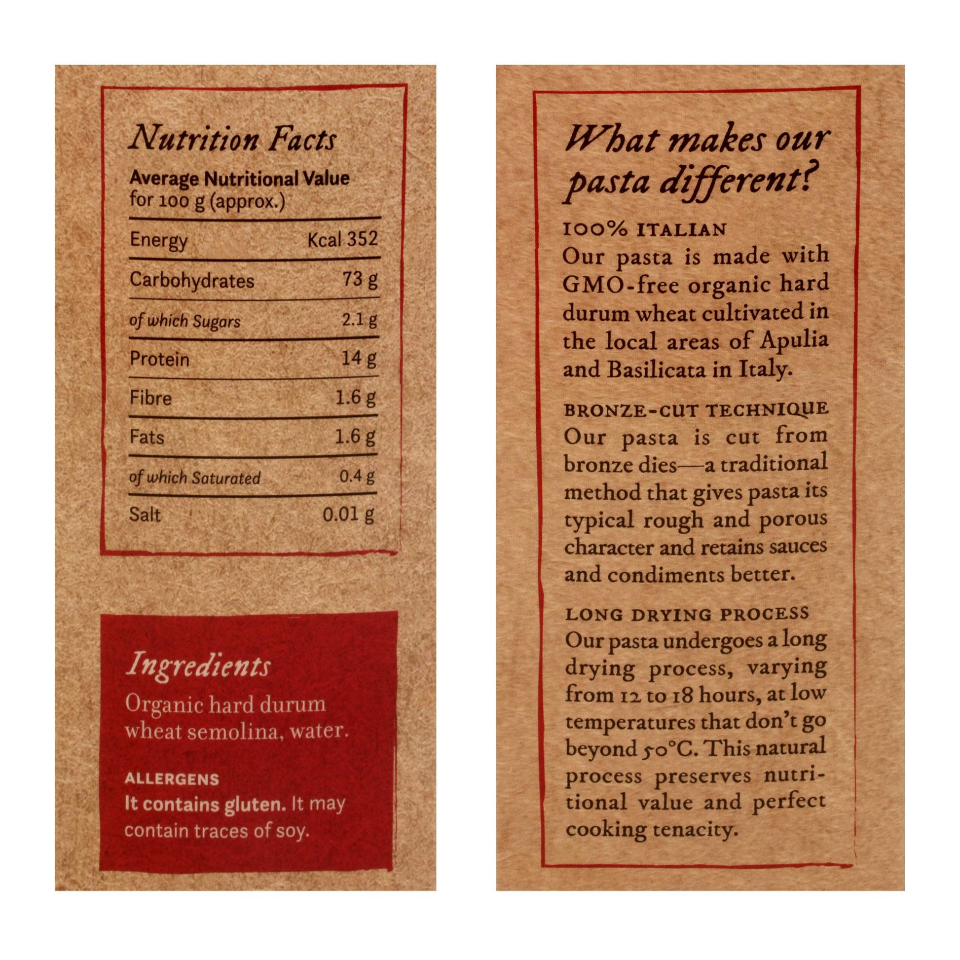Anmara Artisanal Pasta, Organic Caserecce, Hard Durum Wheat, 500 g