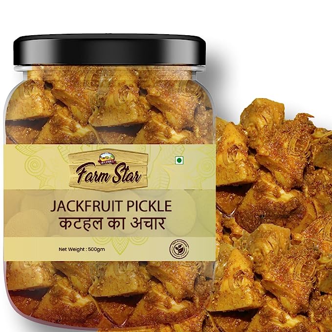 FARM STAR KATHAL KA ACHAR-Jackfruit Pickle (500gram) - 100% Fresh, Homemade with Authentic Taste
