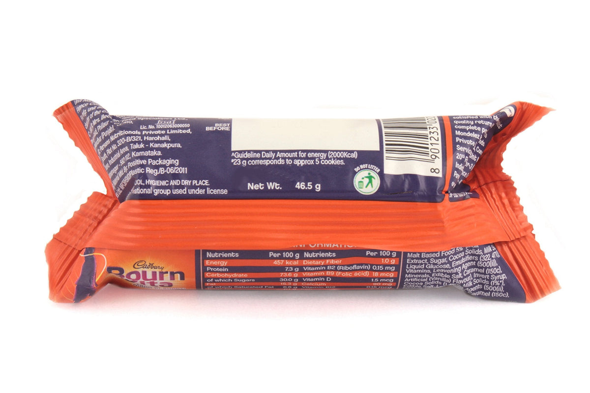 Bournvita Biscuits Pro-Health Cookies, 46.5g (Pack of 12)
