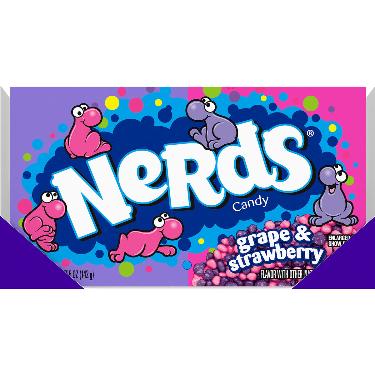 8x Wonka for The Love of Nerds Gotta Have Grape & Seriously Strawberry Candy, 141 g each - Pack of 8