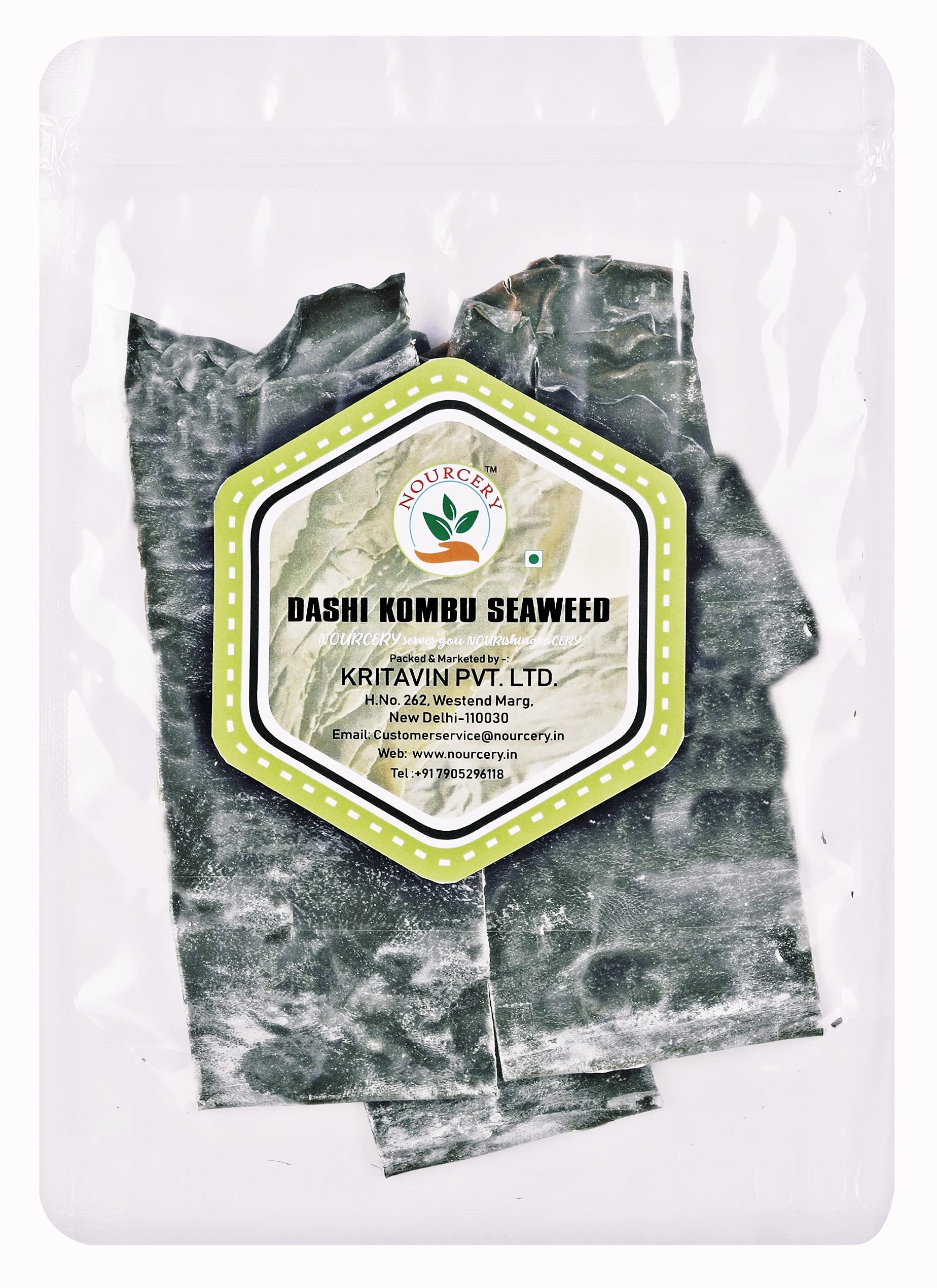 Nourcery Dried Kombu Strips, 50g (Dashi Kombu Dried Kelp)