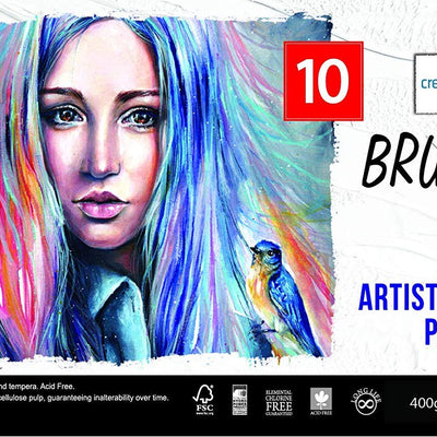 Brustro Artists' Acrylic Paper 400 Gsm A2 (10 Sheets)