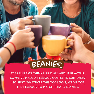 Beanies | Instant Flavored Coffee | Caramelized Biscuit | Low Calorie, Sugar Free | 50 g| Pack of 1