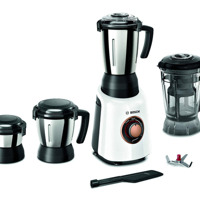 Bosch TrueMixx Bold Mixer Grinder 750 Watt, 4 Jars (White) (Indian Plug)