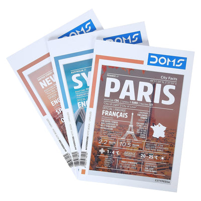 Doms City Pedia Series Notebook - A4 - Unruled