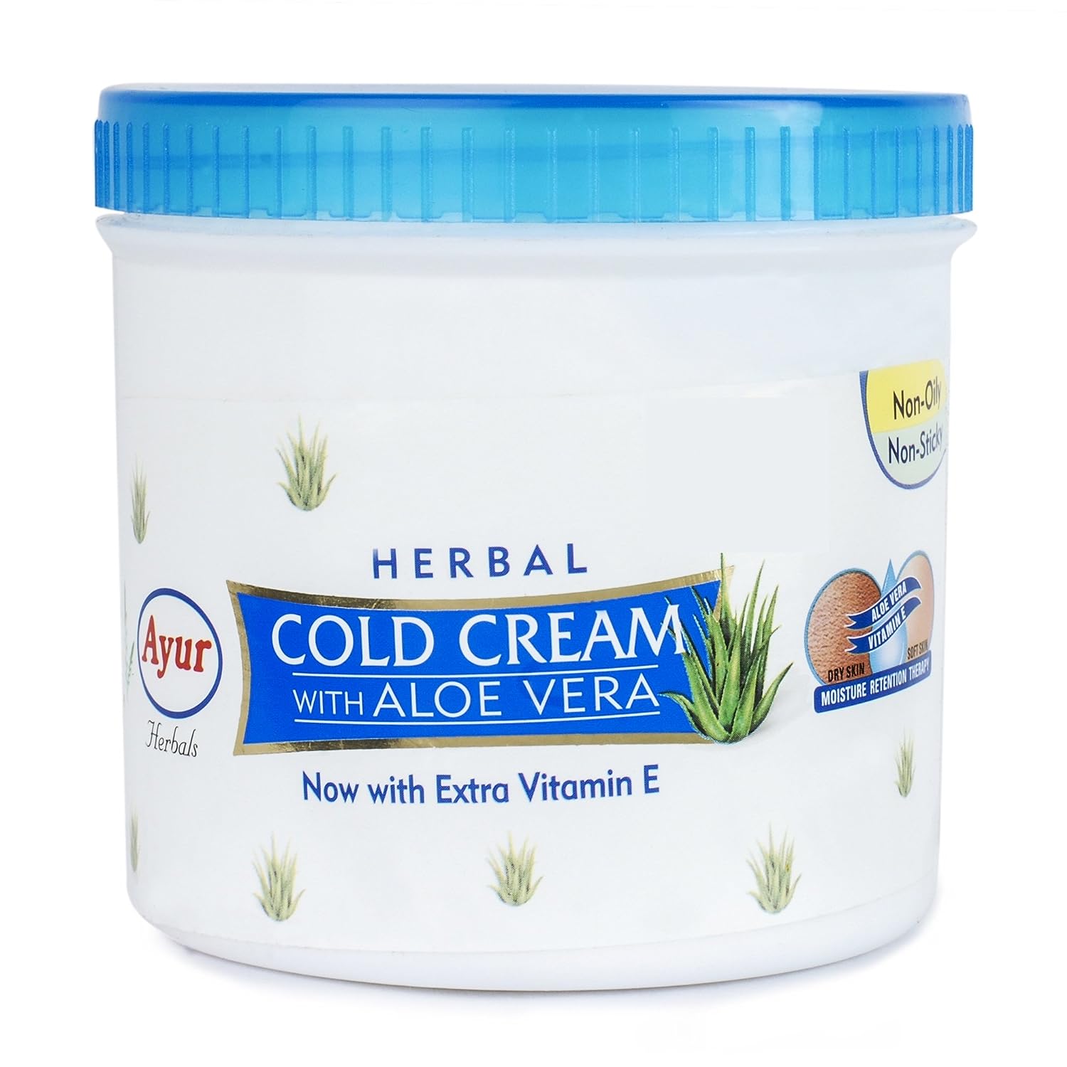 Ayur Herbal Cold Cream, Aloevera, 500ml