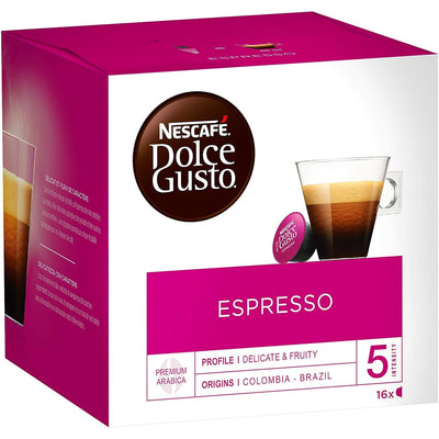 NESCAFÉ Dolce Gusto Espresso Coffee Pods, 16 Capsules (Pack of 3 - Total 48 Capsules, 48 Servings)