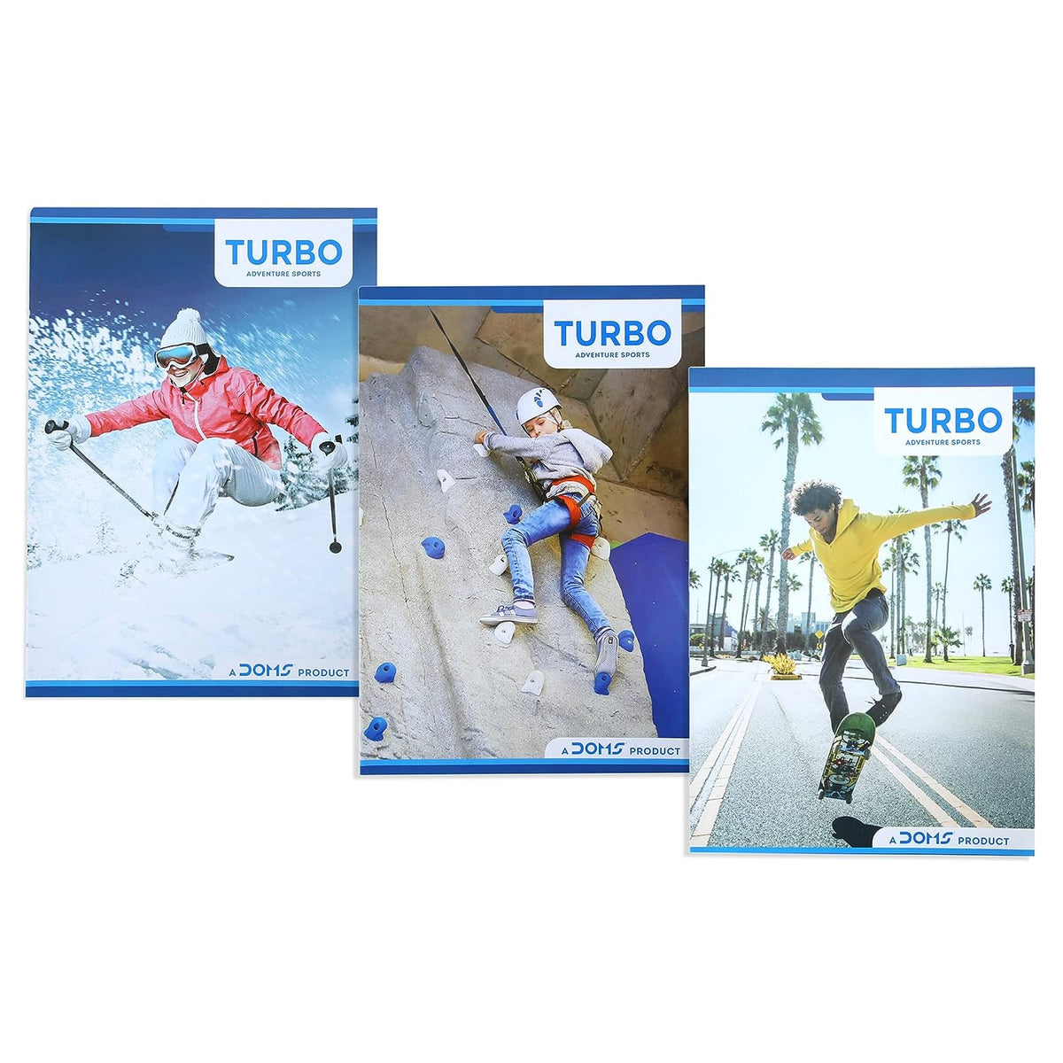 Doms  Adventure Sports Series Notebook - A4 - Unruled
