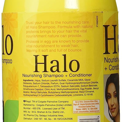 Halo Shampoo with Natural Egg Protein - 1 L  (1000ml)