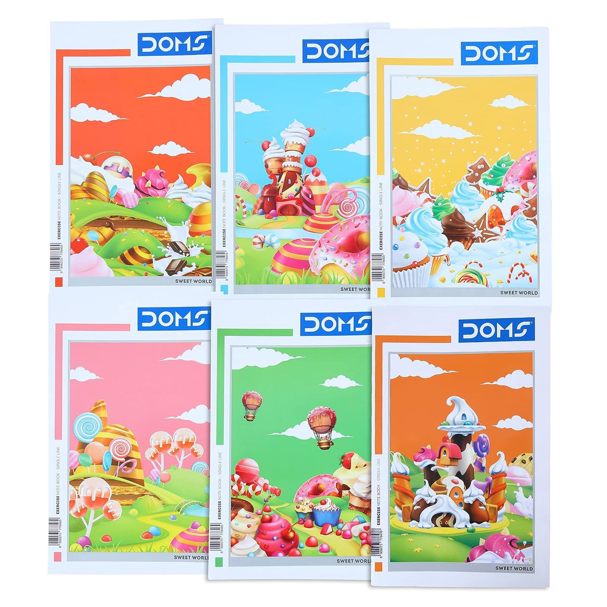 Doms Sweet World Series Notebook - Single Line