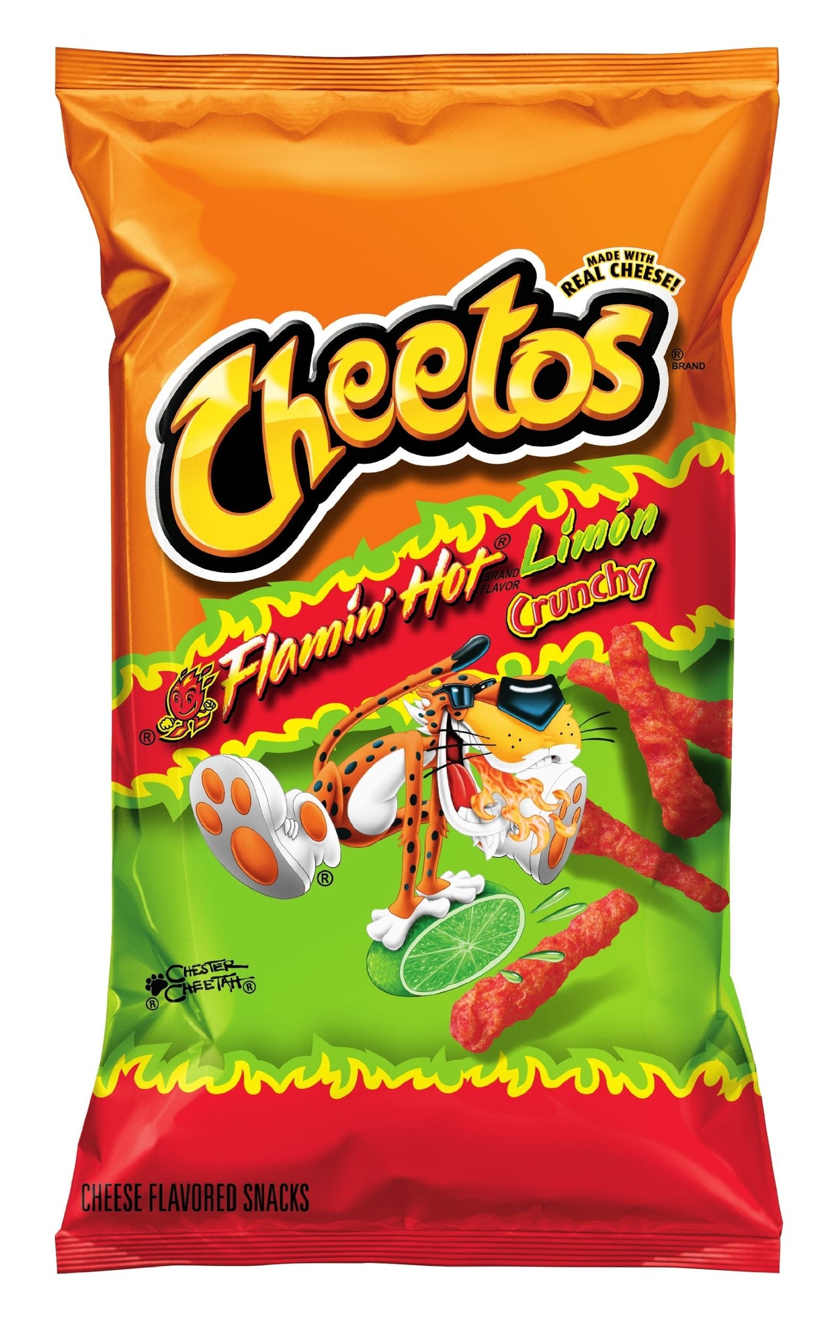 Cheetos Flamin Hot Limon 453.5 Gram, Pack Of 1