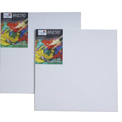 Brustro Canvas Board Medium Grain 12"X16" (Pack of 2)