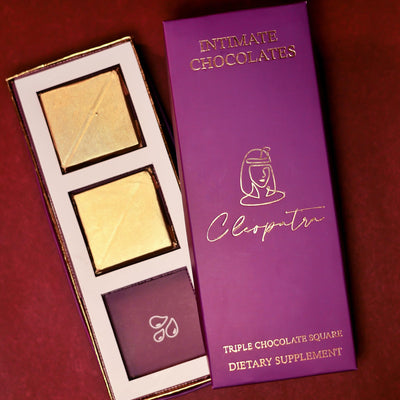 Cleopatra Luxury Milk Chocolate Bars For Uplifting Mood, Vitality, Enjoyment Best Gift Set Ideal For Men & Women, Vegetarian And Gluten-Free 60g With 1 Handcuffs (Hathkadi) & 2 Dice, 60 gram