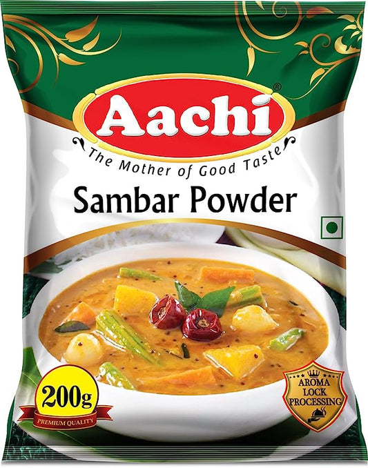 Aachi Sambar Powder Pouch, 200 g