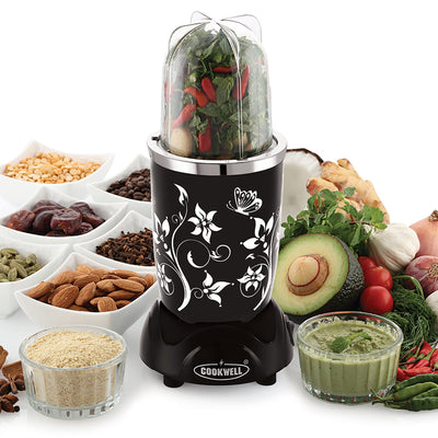 Cookwell Nutri Blender (5 Jar 3 Blade, Black)