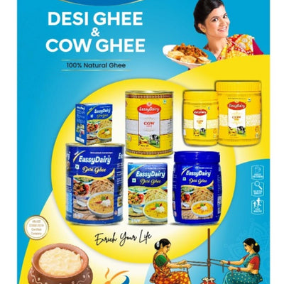 EassyDairy Pure Desi Ghee - 1 Litre