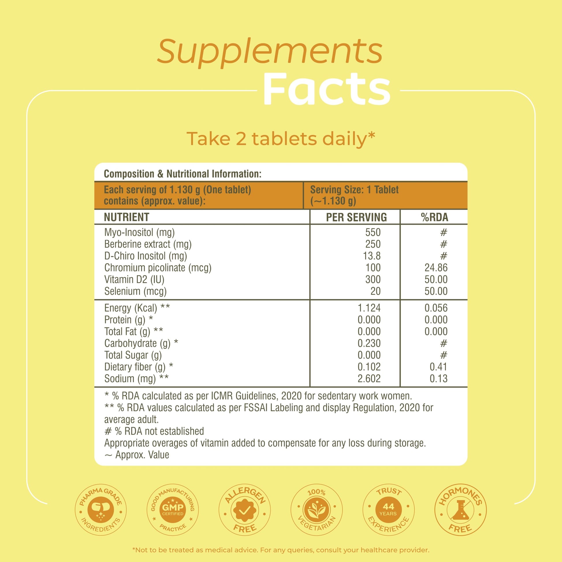 Arth PCOS Support Tablets