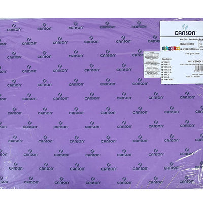 Canson Colorline 300 GSM Grainy 50 x 65 cm Coloured Drawing Paper Sheets(Violet, 10 Sheets)