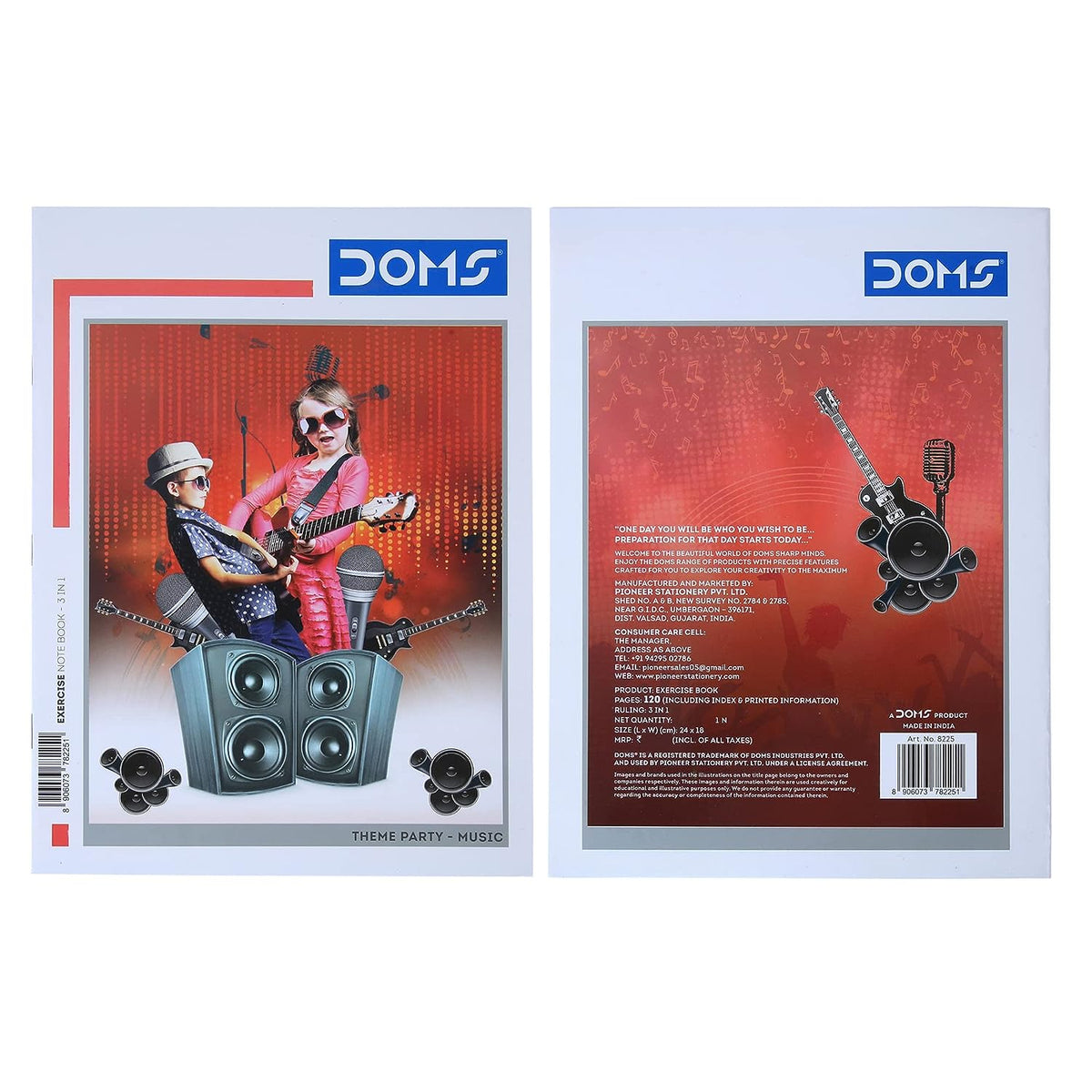 Doms Theme Party Series Notebook - 3 In 1