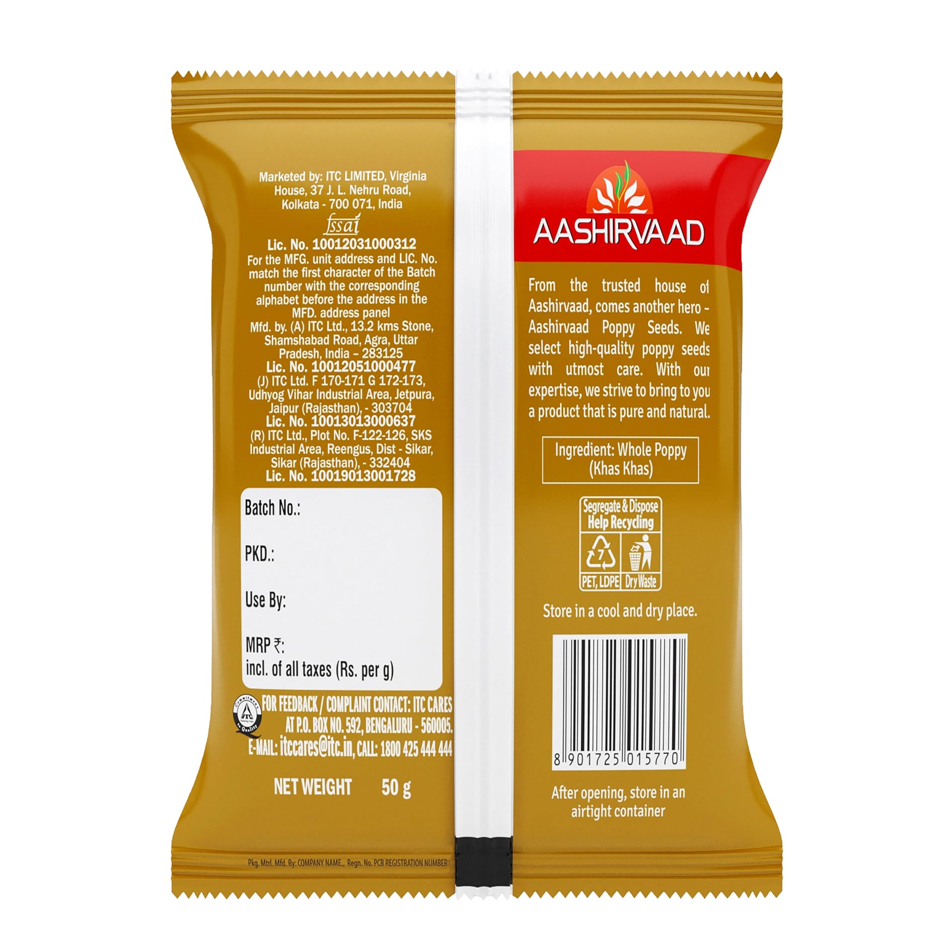 Aashirvaad Posta 50g