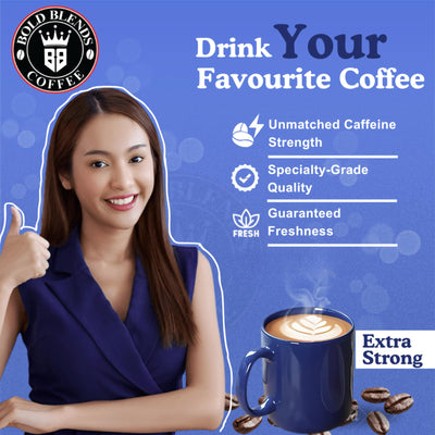 Bold Blends Cafe Special Blend 200g Pack Instant Coffee Powder | 5‎7% Coffee 43% Chicory | Medium Roast Strongest Caffeinated All Natural Coffee | Premium Blend of Arabica & Robusta to Energize Yourself