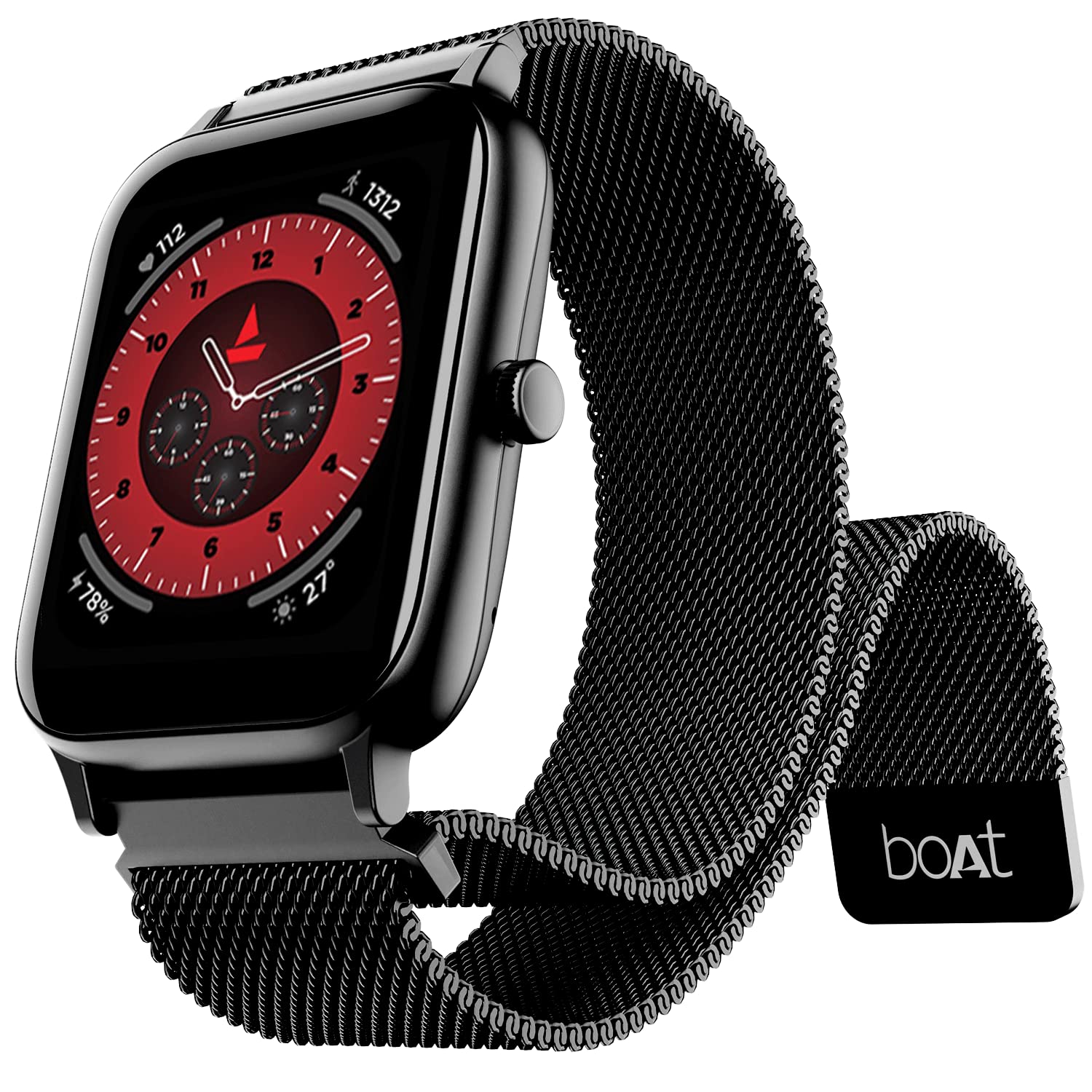 boAt Xtend Pro Smart Watch with Advanced Dedicated Bluetooth Calling Chip, Coins,Dial Pad, 1.78 AMOLED Display,ASAP (Fast) Charge,700+ Active Modes,Health Ecosystem(Metal Black)