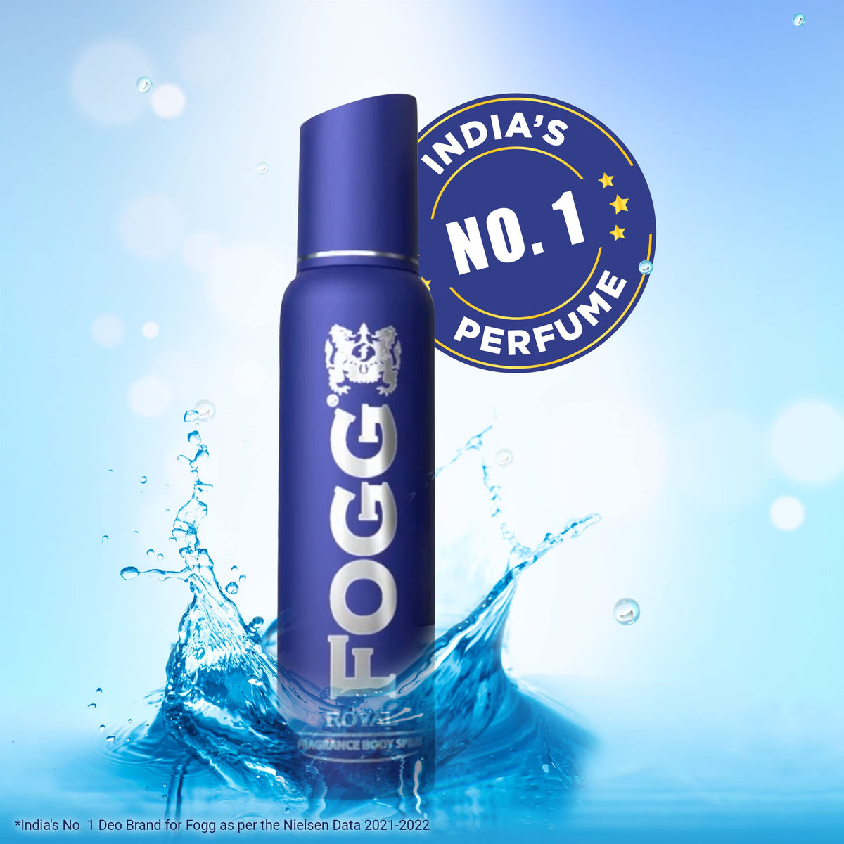 4x FOGG Royal No Gas Deodorant For Men, Long-Lasting Perfume Body Spray, 150 Ml each - Pack of 4