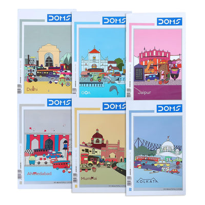 Doms My Beautiful Cities Series Notebook - Single Line