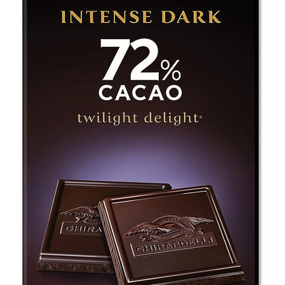 Ghirardelli Intense Dark 72% Cacao Twilight Delight Chocolate Bar, 100g