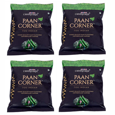 4x CandySaga Paan Corner Paan Flavoured Candy (Packet) (Pack Of 4) - 1860 Gram