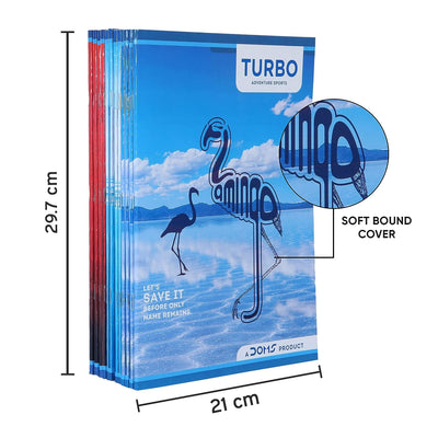 Doms Adventure Sports Series Turbo Notebook - A4 - Unruled