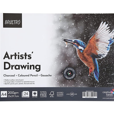 Brustro Artists Drawing Wiro Pad A4-200GSM (24 Sheets)