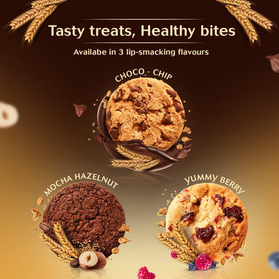 Sugar Free D’Lite Yummy Berry Cookies | Zero Added Sugar | Made with Oats & Quinoa 75g