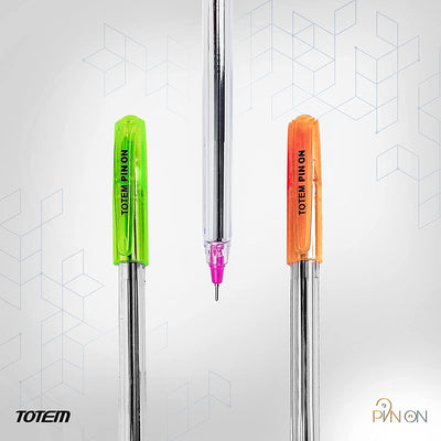 Totem Pin On Ball Pens(Blue Ink 20 Pcs)