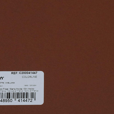 Canson Colorline 300 GSM Grainy 50 x 65 cm Coloured Drawing Paper Sheets(Nut, 10 Sheets)