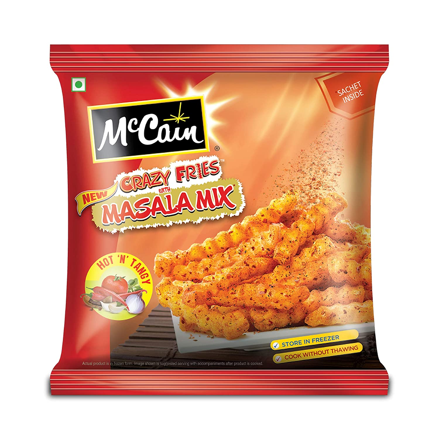 McCain Crazy Fries Masala Mix, Hot n Tangy, 400g