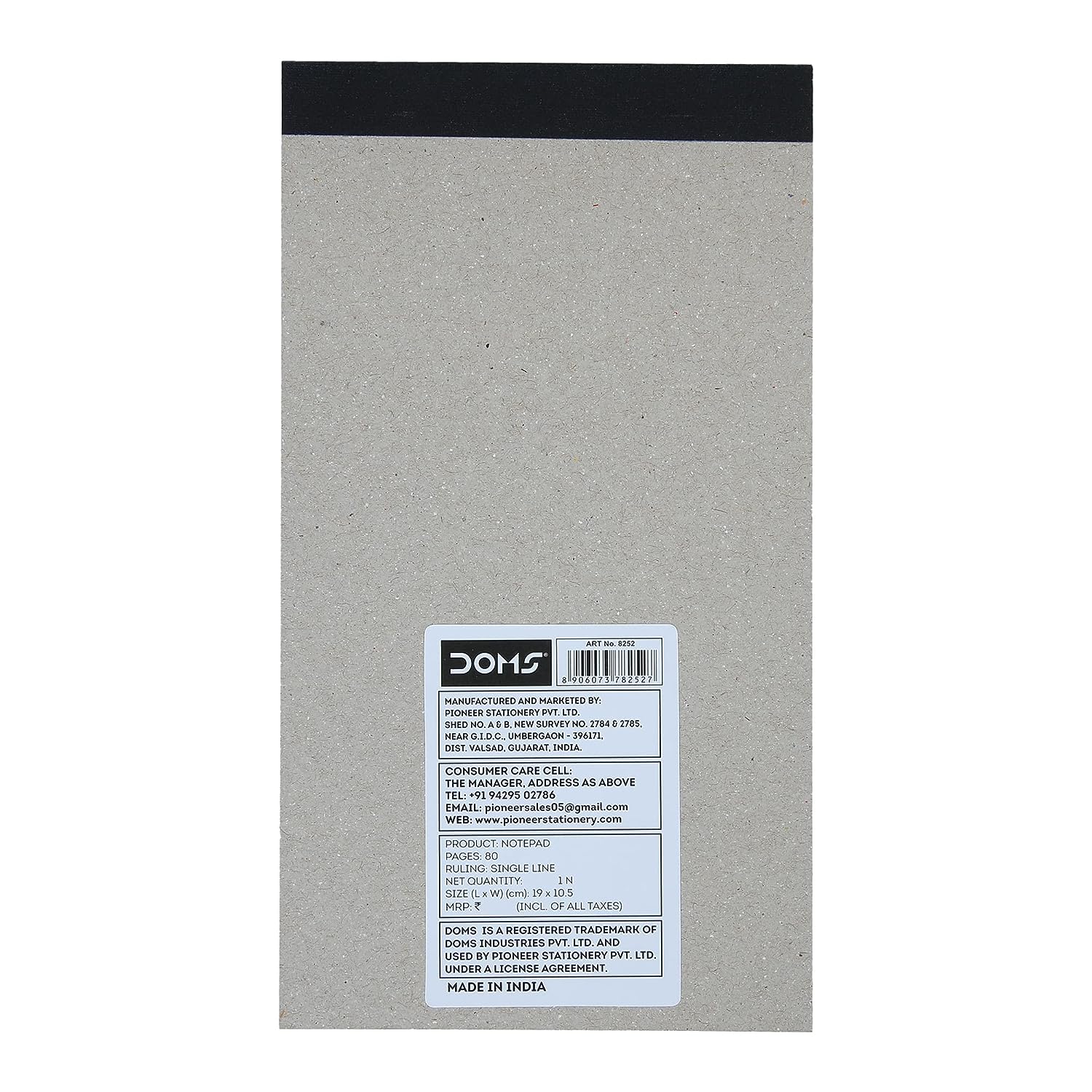 Doms NotePad | 80 Pages | 19 x 10.5 cm | Pack of 12