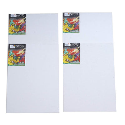 Brustro Canvas Board Medium Grain 8"X10" (Pack of 4)