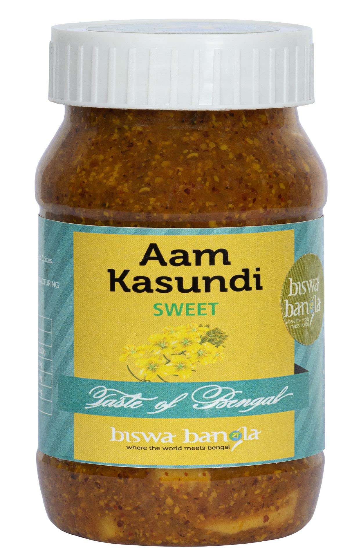 biswa bangla - where the world meets bengal Aam Kasundi (Mango-Mustard Sauce/Pickle) Sweet - 200Gm - Pack Of 2