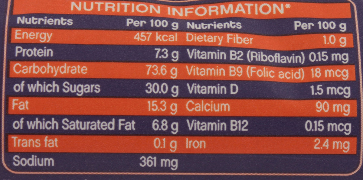 Bournvita Biscuits Pro-Health Cookies, 46.5g (Pack of 12)