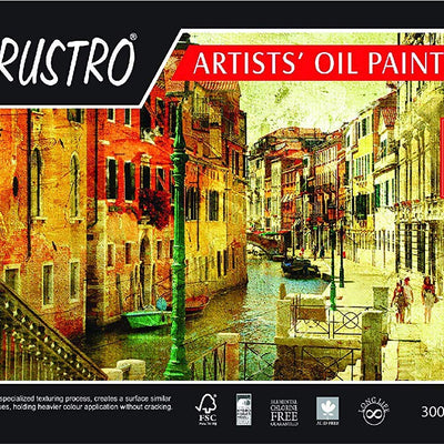 Brustro Artists' Oil Painting Paper  300 GSM A2 (Pack of 10 Sheets)