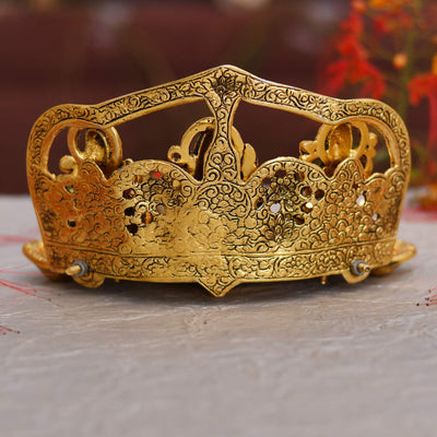 Collectible India Laxmi Ganesh Saraswati Idol Diya Oil Lamp Deepak - Metal Lakshmi Ganesha Showpiece Statue - Traditional Diya for Diwali Puja - Diwali Home Decoration Items Gifts (1) (1)
