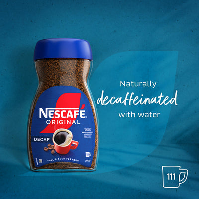 Nescafe Original Decaff Full & Bold Flavour Instant Coffee, 200 Gram|Bottle|Granule