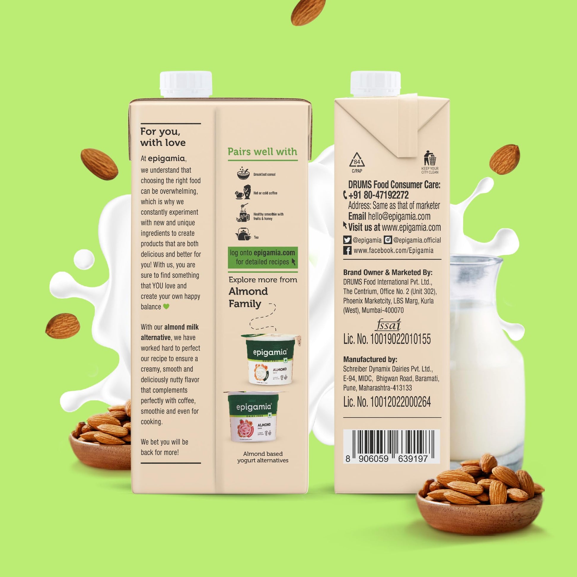Epigamia Unsweetened Almond Milk
